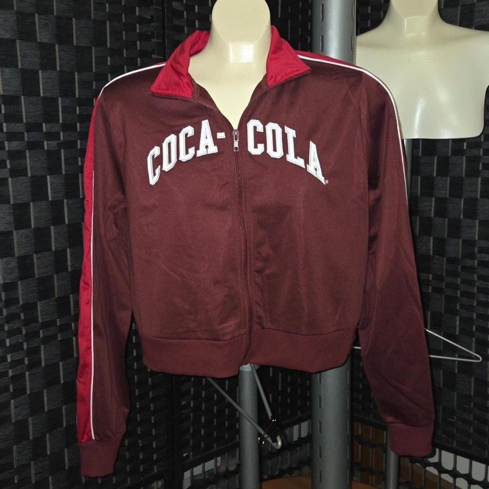 Coca-Cola Women's Cropped Lightweight Jacket - Picture 2 of 4
